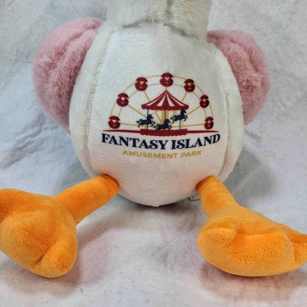 Fantasy Island Amusement Park Sunny the Seagull Fries Plush Pink Wings 11